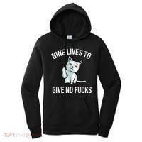 Nine Lives Give No Fucks Women's Hoodie thumb 0