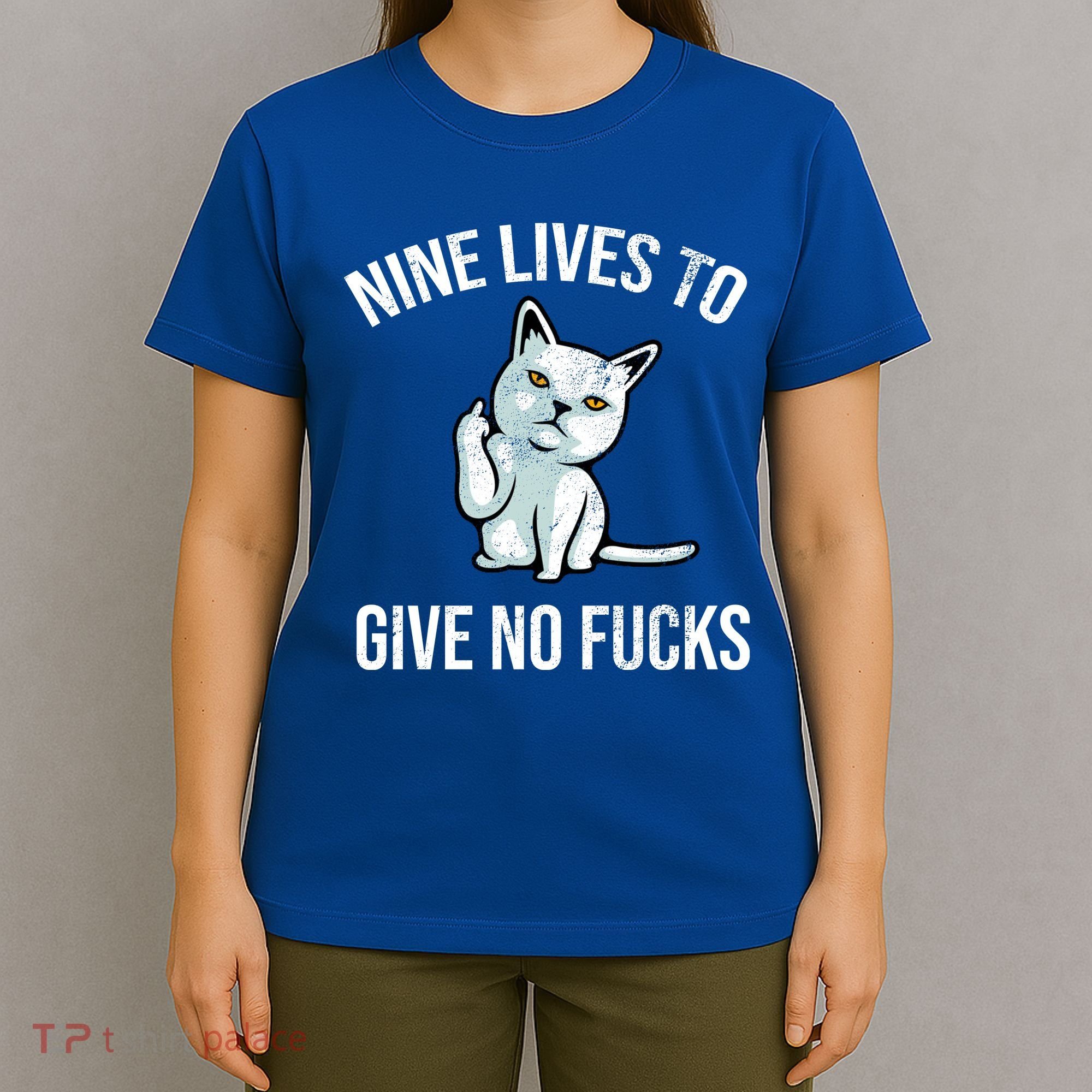 Nine Lives Give No Fucks T-Shirt