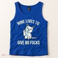 Nine Lives Give No Fucks Tank Top thumb 2