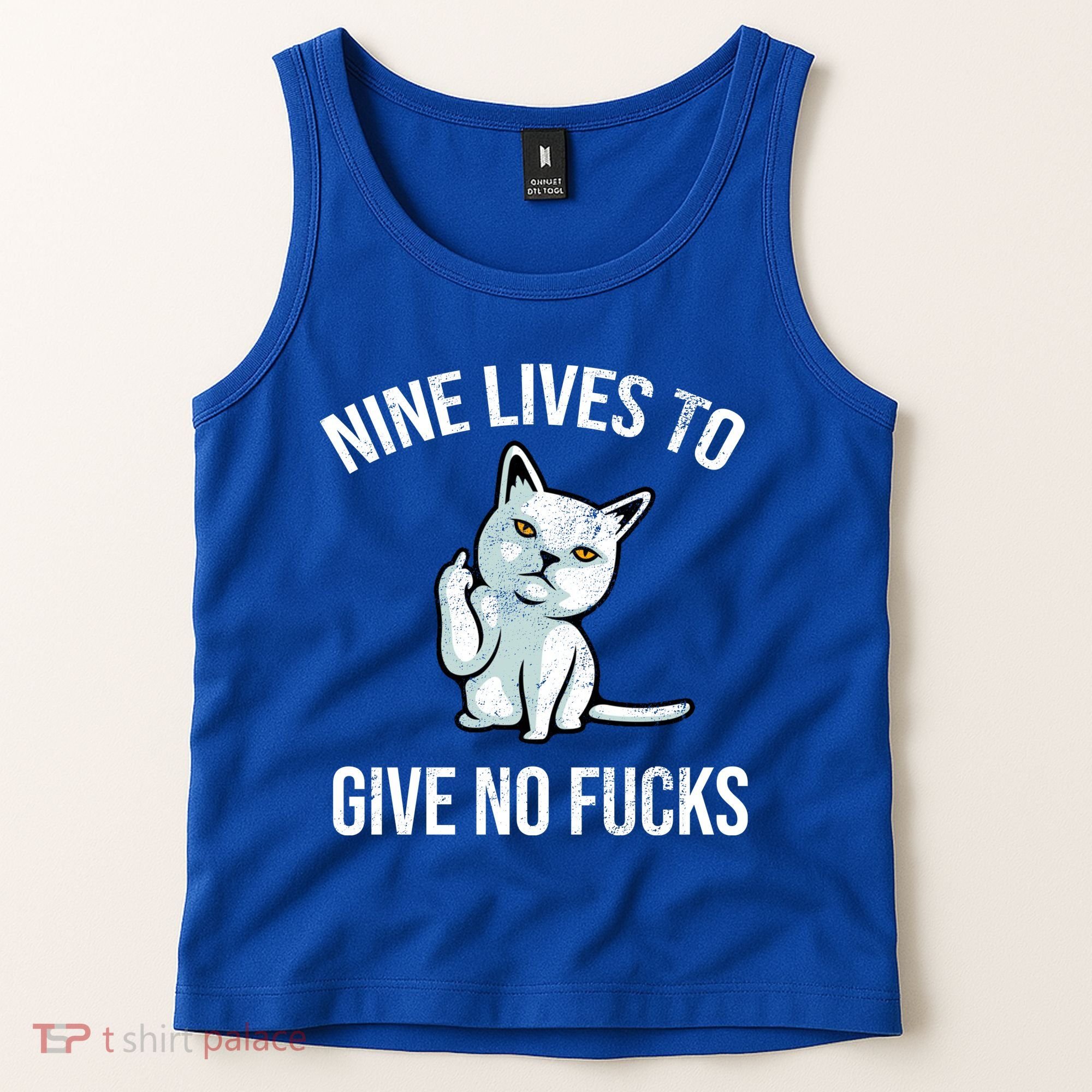 Nine Lives Give No Fucks Tank Top