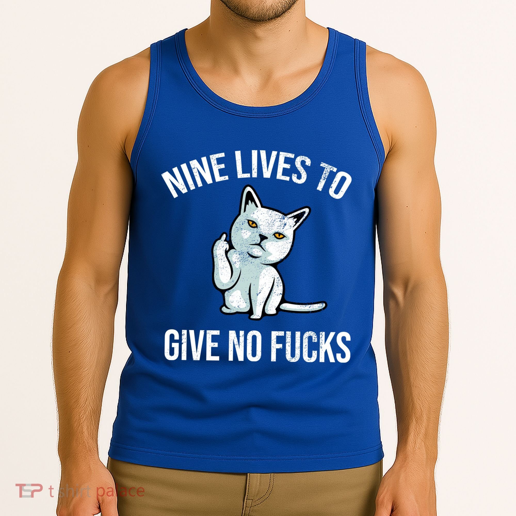 Nine Lives Give No Fucks Tank Top