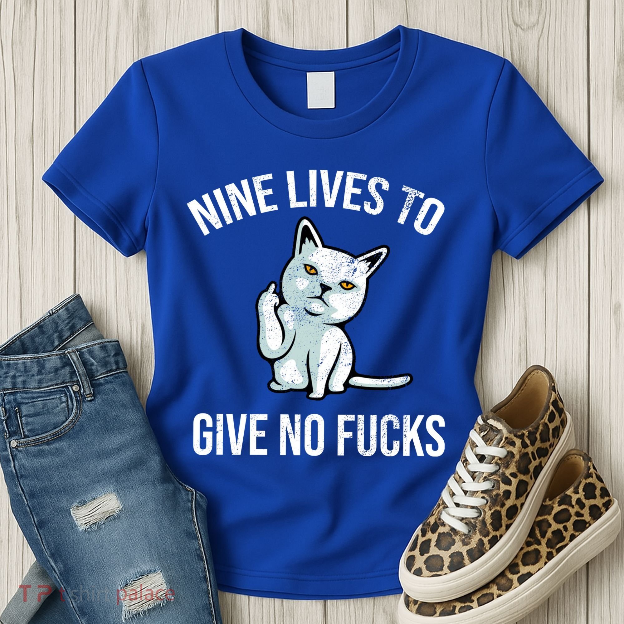 Nine Lives Give No Fucks Women's T-Shirt