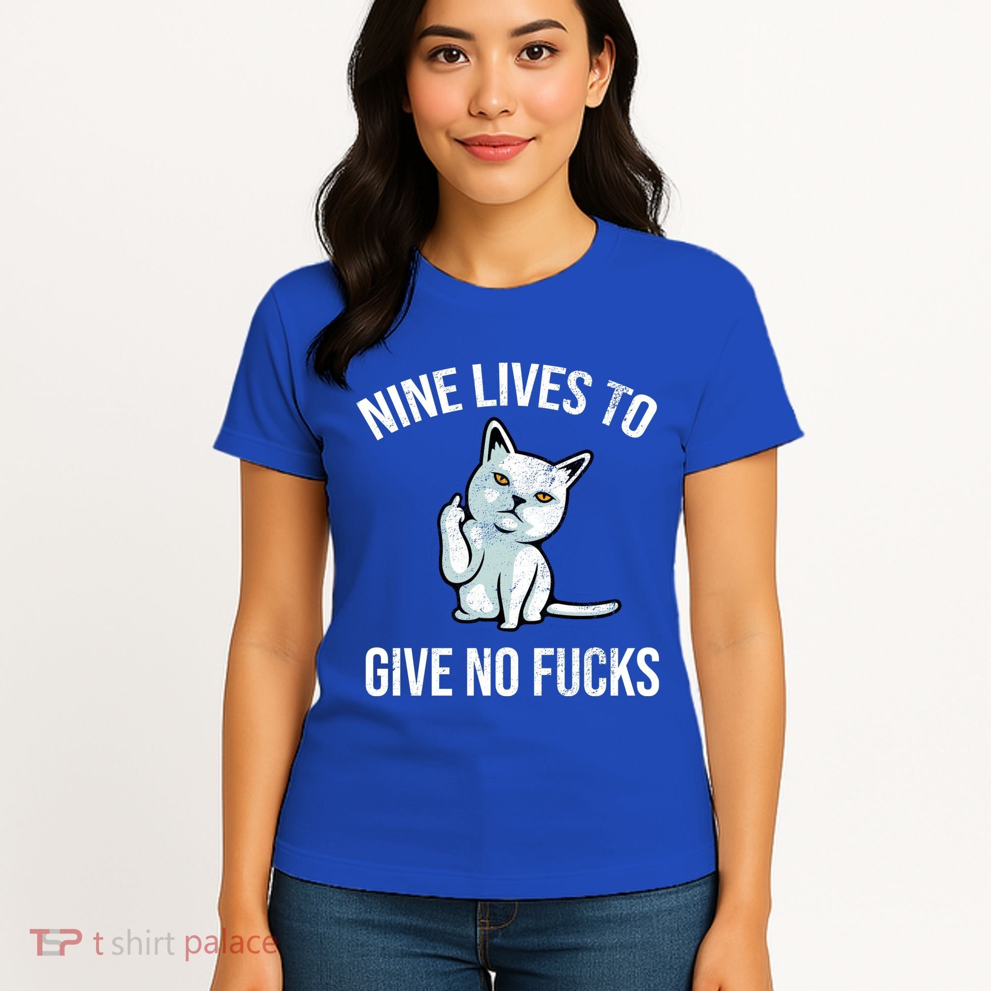 Nine Lives Give No Fucks Women's T-Shirt