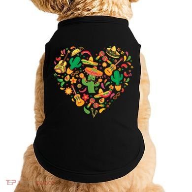 Nacho Love Heart Valentines Mexican Cinco De Mayo Cute Gift Doggie Tank
