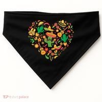 Nacho Love Heart Valentines Mexican Cinco De Mayo Cute Gift USA-Made Doggie Bandana thumb 0