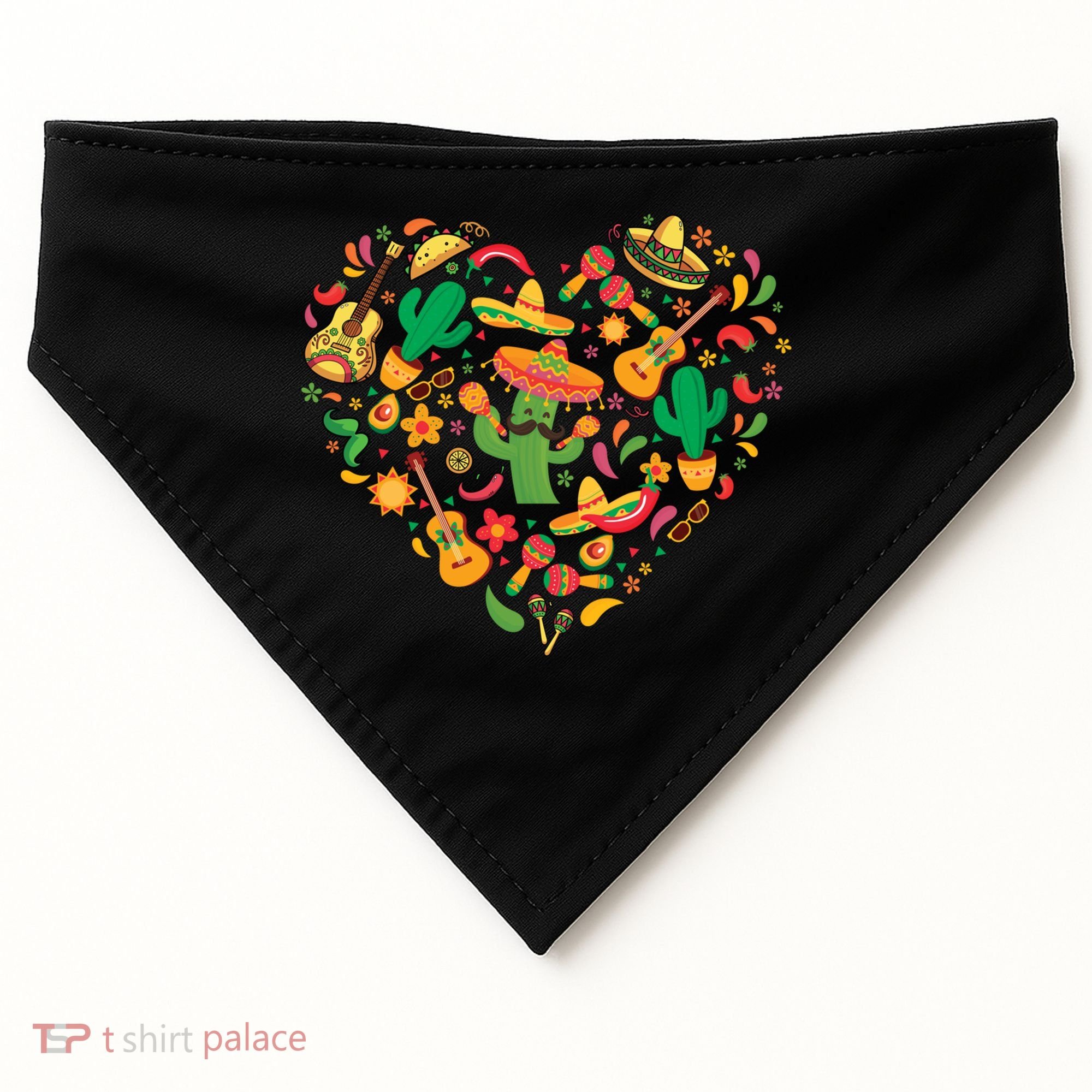 Nacho Love Heart Valentines Mexican Cinco De Mayo Cute Gift USA-Made Doggie Bandana