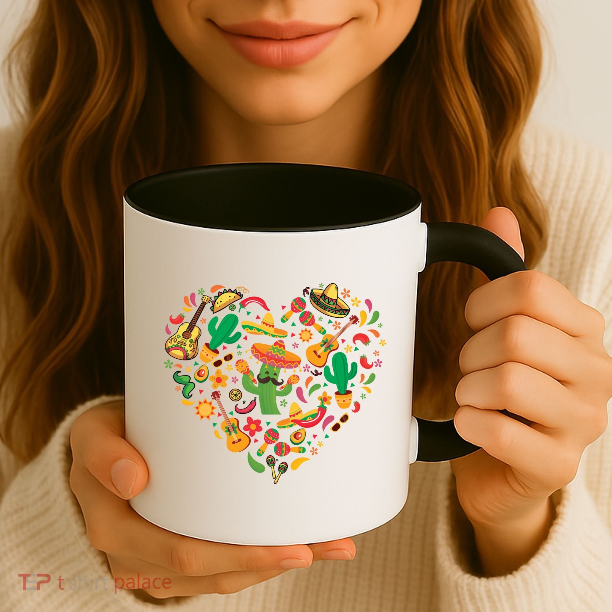 Nacho Love Heart Valentines Mexican Cinco De Mayo Cute Gift Coffee Mug