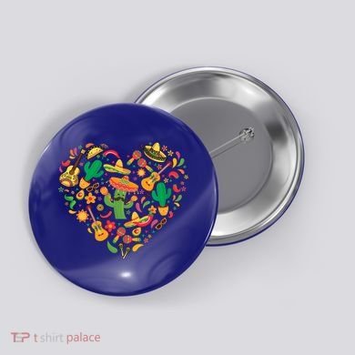 Nacho Love Heart Valentines Mexican Cinco De Mayo Cute Gift Button