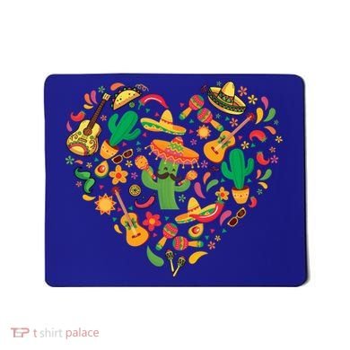 Nacho Love Heart Valentines Mexican Cinco De Mayo Cute Gift Mousepad