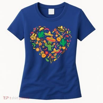 Nacho Love Heart Valentines Mexican Cinco De Mayo Cute Gift Women's T-Shirt