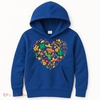 Nacho Love Heart Valentines Mexican Cinco De Mayo Cute Gift Kids Hoodie thumb 0
