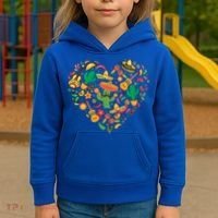 Nacho Love Heart Valentines Mexican Cinco De Mayo Cute Gift Kids Hoodie thumb 3