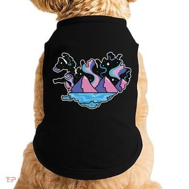 Northern Lights Island Map Doggie Tank