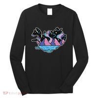 Northern Lights Island Map Long Sleeve Shirt thumb 0