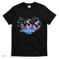 Northern Lights Island Map T-Shirt thumb 0