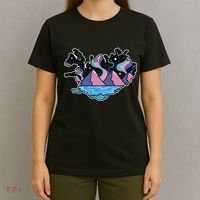 Northern Lights Island Map T-Shirt thumb 4