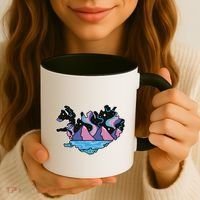 Northern Lights Island Map Coffee Mug thumb 3