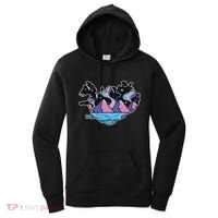 Northern Lights Island Map Women's Hoodie thumb 0
