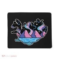 Northern Lights Island Map Mousepad thumb 0
