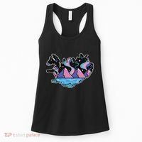 Northern Lights Island Map Women's Tank Top thumb 0