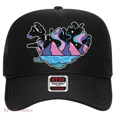 Northern Lights Island Map Hat