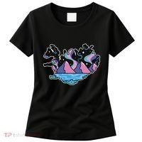 Northern Lights Island Map Women's T-Shirt thumb 0