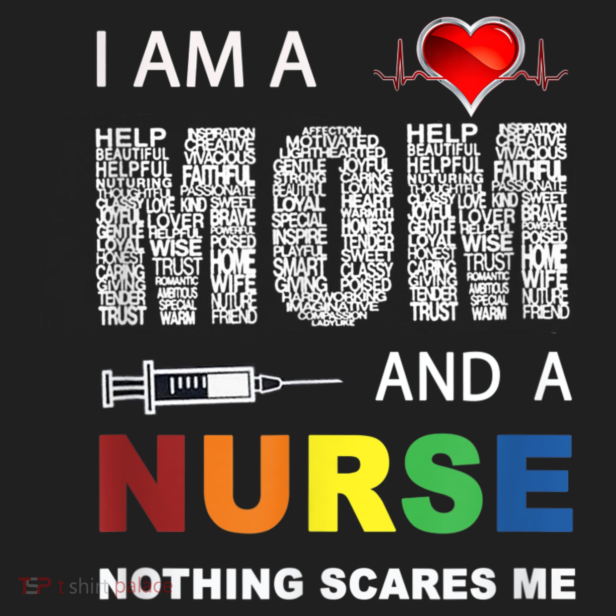 Nurse Lovers I Am A Mom And A Nurse Nothing Scares Me Hat