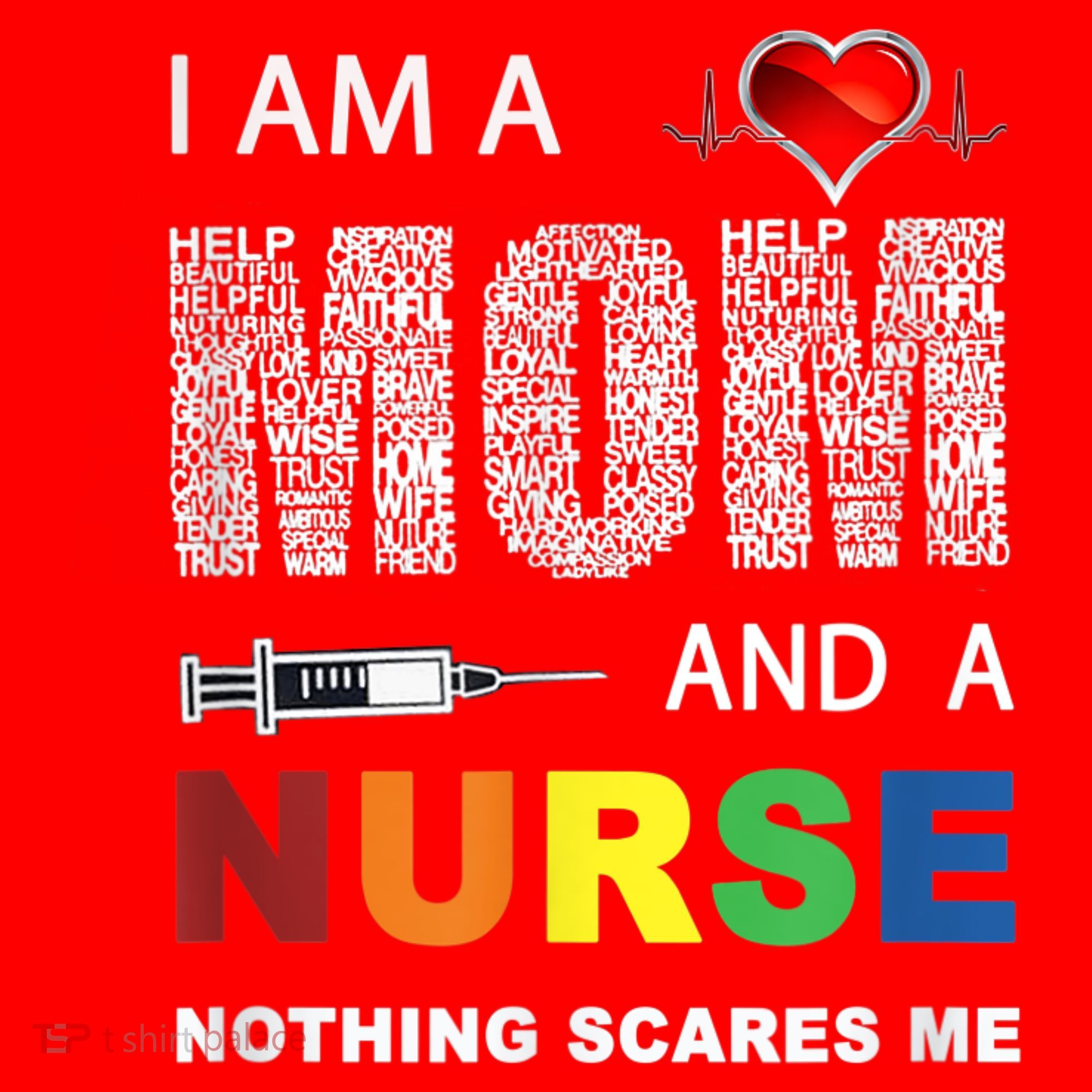 Nurse Lovers I Am A Mom And A Nurse Nothing Scares Me Santa Hat