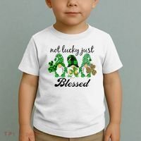 Not Lucky Just Blessed Gnomes Shamrock St Patrick Day Irish Toddler T-Shirt thumb 2