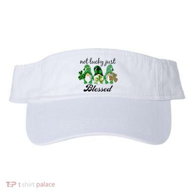 Not Lucky Just Blessed Gnomes Shamrock St Patrick Day Irish Visor