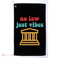 No Law Just Vibes Golf Towel thumb 0