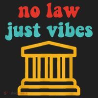 No Law Just Vibes Golf Towel thumb 3