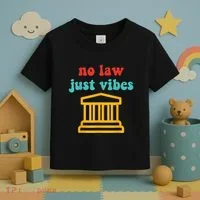 No Law Just Vibes Toddler T-Shirt thumb 3
