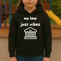 No Law Just Vibes Kids Hoodie thumb 3