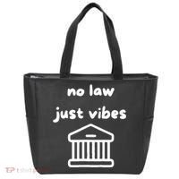 No Law Just Vibes Tote Bag thumb 0