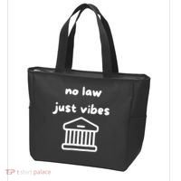 No Law Just Vibes Tote Bag thumb 3