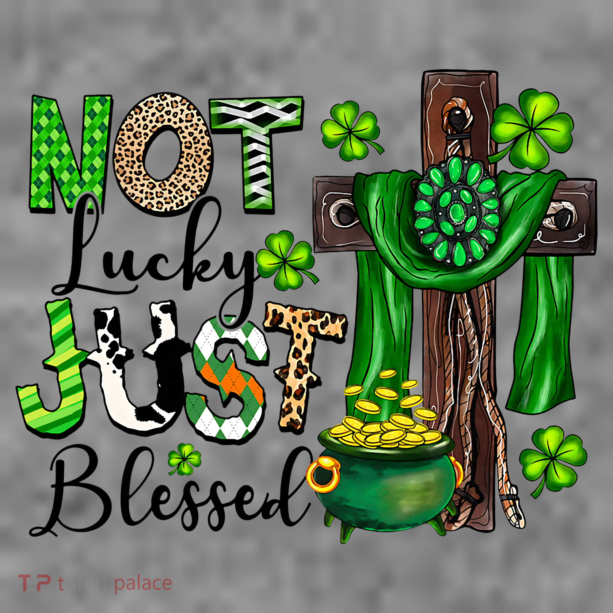 Not Lucky Just-Blessed Irish Christian Cross St Patricks Day Toddler Hoodie