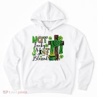 Not Lucky Just-Blessed Irish Christian Cross St Patricks Day Hoodie thumb 0