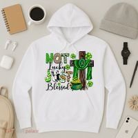 Not Lucky Just-Blessed Irish Christian Cross St Patricks Day Hoodie thumb 3