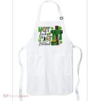 Not Lucky Just-Blessed Irish Christian Cross St Patricks Day Apron thumb 0