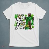 Not Lucky Just-Blessed Irish Christian Cross St Patricks Day T-Shirt thumb 5