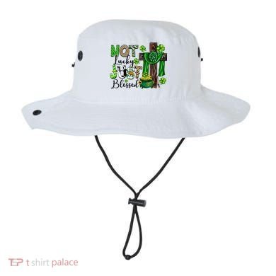 Not Lucky Just-Blessed Irish Christian Cross St Patricks Day Bucket Hat