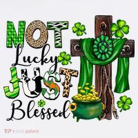 Not Lucky Just-Blessed Irish Christian Cross St Patricks Day Women's Tank Top thumb 5