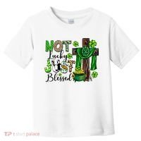 Not Lucky Just-Blessed Irish Christian Cross St Patricks Day Toddler T-Shirt thumb 0