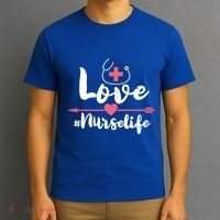 Nurse Life Love Doctors Medical Rn Lpn Gift T-Shirt thumb 3