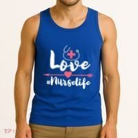 Nurse Life Love Doctors Medical Rn Lpn Gift Tank Top thumb 3