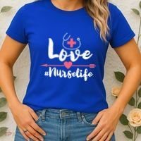 Nurse Life Love Doctors Medical Rn Lpn Gift Women's T-Shirt thumb 2