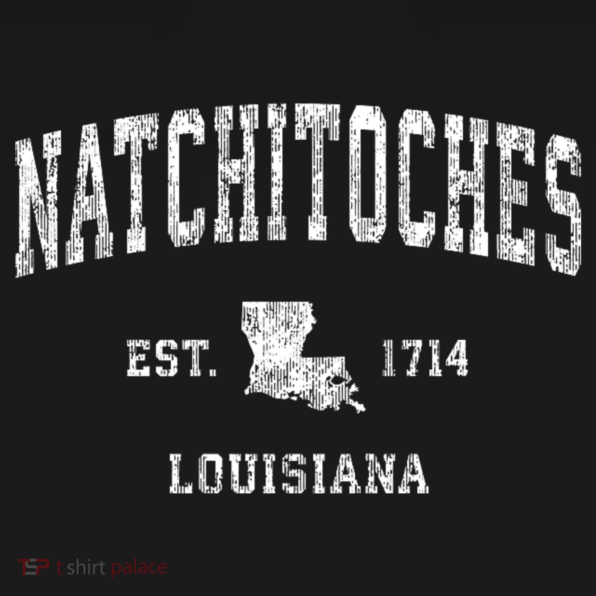 Natchitoches Louisiana La Vintage Athletic Sports T-Shirt