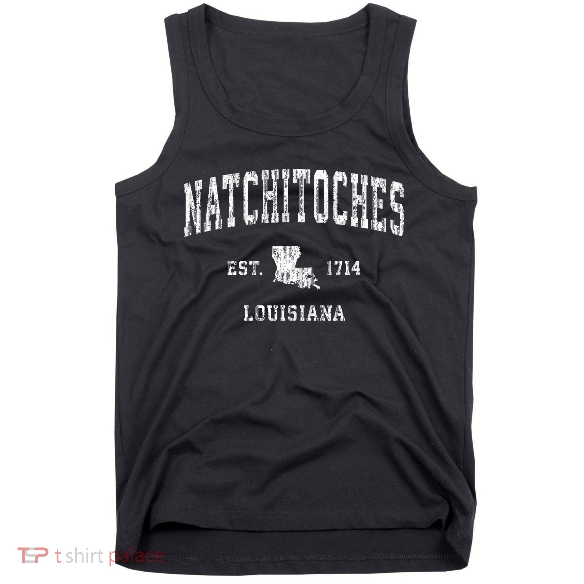 Natchitoches Louisiana La Vintage Athletic Sports Tank Top