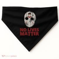 No Lives Matter Horror Halloween Jason USA-Made Doggie Bandana thumb 0